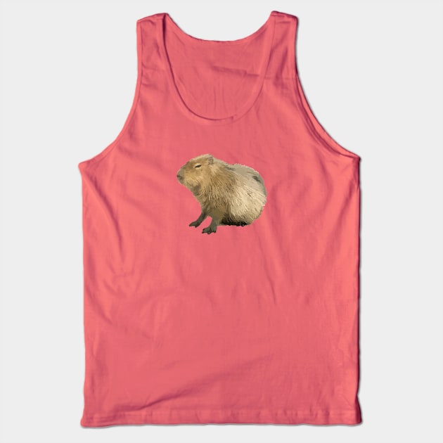 Cute capybara Tank Top by ballooonfish